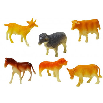 Zestaw Pojazdów Rolniczych Traktory Przyczepy z Figurkami Zwierząt