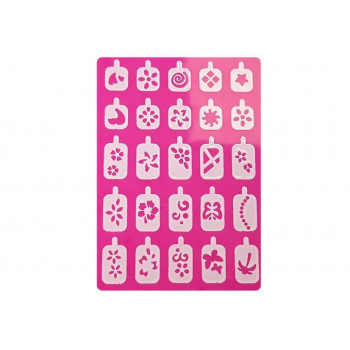 Zestaw Do Malowania Paznokci Brokat Dozownik Wzory