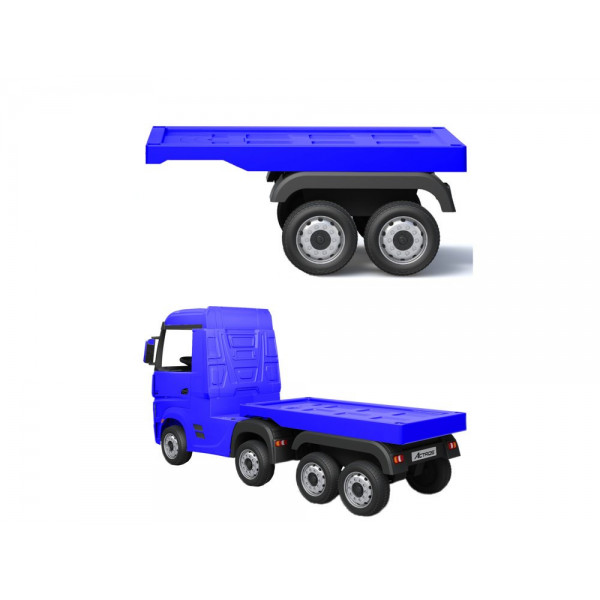 Naczepa do pojazdu na akumulator HL358 Mercedes Actros niebieska