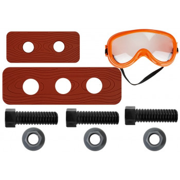 Zestaw Majsterkowicza Pas Wiertarka Śrubki Kleszcze Młotek