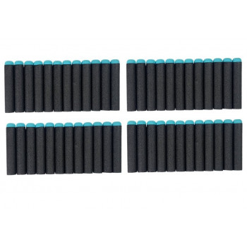 Pistolet na Piankowe Naboje 48 sztuk Obrotowy Magazynek Niebiesko- Pomarańczowy