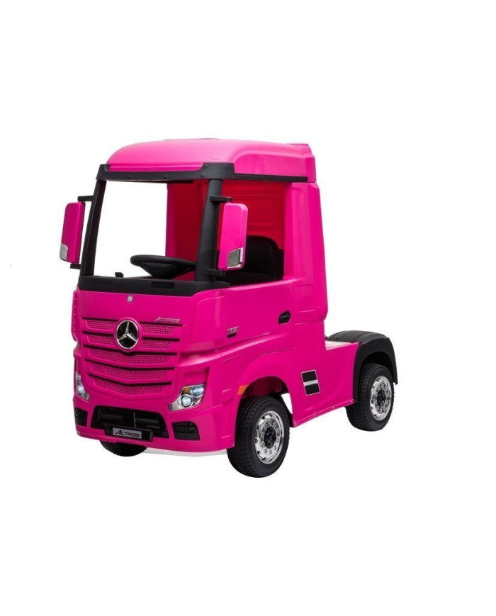 Auto Na Akumulator Mercedes Actros Ciężarówka Pilot MP3 LED Różowy 4x4