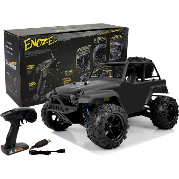 Auto Terenowe Off-Road Zdalnie Sterowane 1:18 Czarne ENOZE 9304E 40 km/h