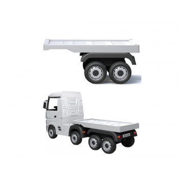 Naczepa do pojazdu na akumulator HL358 Mercedes Actros biała