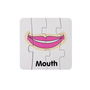 Puzzle Edukacyjne Układanka Części Ciała 10 Połączeń  Angielski