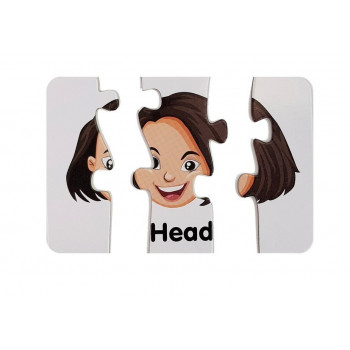 Puzzle Edukacyjne Układanka Części Ciała 10 Połączeń  Angielski