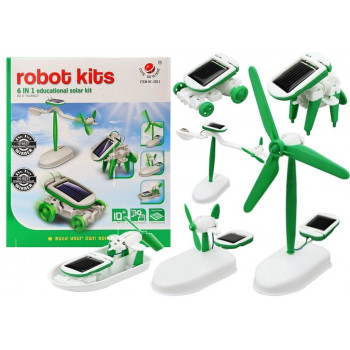 Edukacyjny Zestaw Robot Solarny 6 w 1 SOLAR KIT