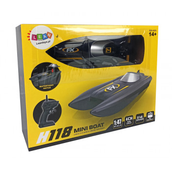Łódź Motorówka Zdalnie Sterowana 1:47 Wyścigi 30 km/h 2,4G Zasięg 50 m