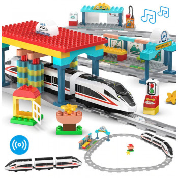 Klocki Pociąg Stacja Kolejowa CADA 108 Elementów