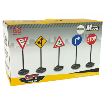 Duży Zestaw Edukacyjny Znaków Drogowych 82 cm
