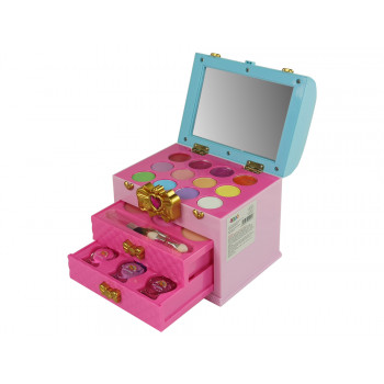 Zestaw Piękności Makijaż Toaletka Szkatułka Różowa Kokardka