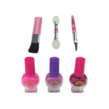 Zestaw Piękności Makijaż Toaletka Szkatułka Różowa Kokardka