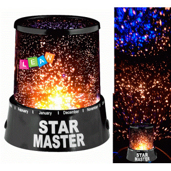 Projektor rzutnik planet lampka nocna na baterie