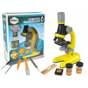 Mikroskop Dla Naukowca Zestaw Edukacyjny Żółty 100x 400x 1200x