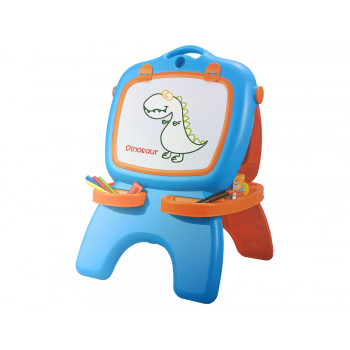 Tablica Dwustronna Magnetyczna Kredowa Niebiesko Czerwona Szablony