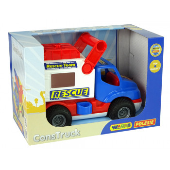 Samochód Ratowniczy Auto ConsTruck Niebiesko Biały Polesie 41937