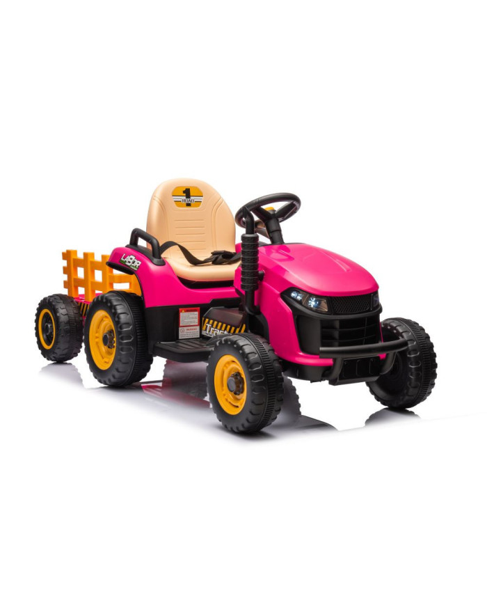 Traktor Na Akumulator BBH-030 Różowy