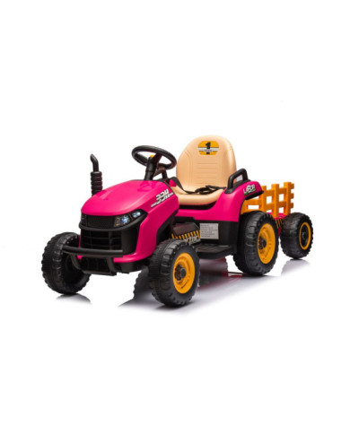 Traktor Na Akumulator BBH-030 Różowy