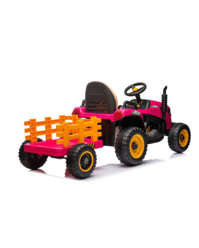 Traktor Na Akumulator BBH-030 Różowy