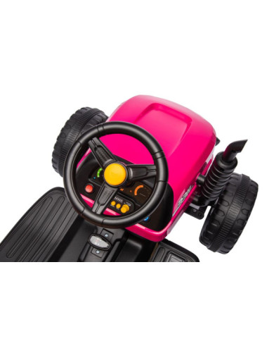 Traktor Na Akumulator BBH-030 Różowy