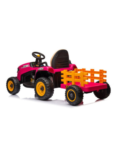 Traktor Na Akumulator BBH-030 Różowy