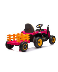 Traktor Na Akumulator BBH-030 Różowy