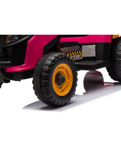 Traktor Na Akumulator BBH-030 Różowy