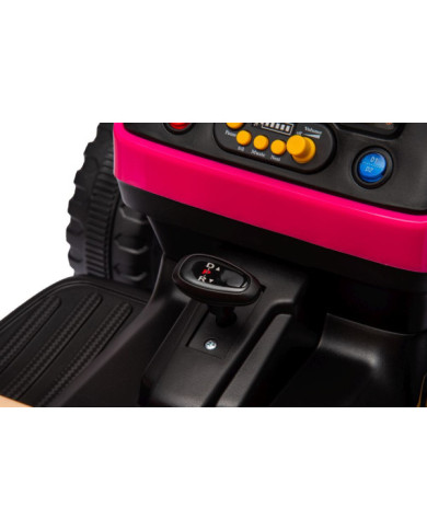 Traktor Na Akumulator BBH-030 Różowy