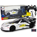 Auto Sportowe Wyścigowe R/C 1:18 Corvette C6.R Biały 2.4 G Światła