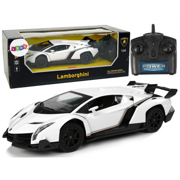 Auto Sportowe R/C 1:24 Lamborghini Veneno Białe 2.4 G Światła