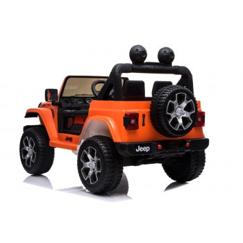 Auto na Akumulator Jeep Rubicon 4x4 Pomarańczowy