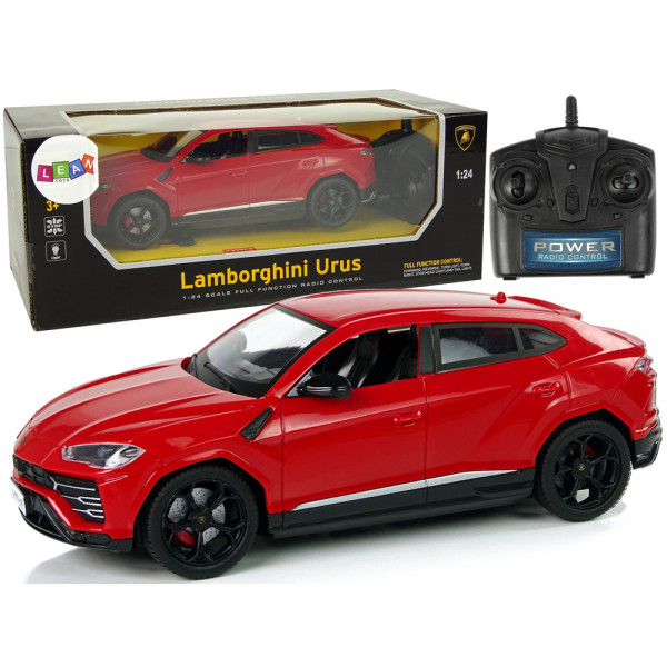 Auto R/C 1:24 Lamborghini Urus Czerwony 2.4 G Światła