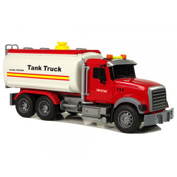 Samochód Ciężarówka Cysterna Biała Dźwięki Światła