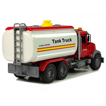 Samochód Ciężarówka Cysterna Biała Dźwięki Światła