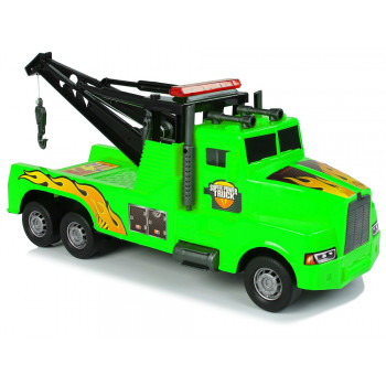 Auto Ciężarówka Holownik Pomoc Drogowa 1:10 Lina Zielona