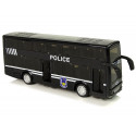 Autobus Policyjny Dwupiętrowy Czarny z Naciągiem Dźwięk