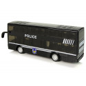 Autobus Policyjny Dwupiętrowy Czarny z Naciągiem Dźwięk