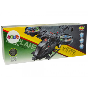 Helikopter Wojskowy Ogromne Skrzydła Światła Dźwięk Obraca Się