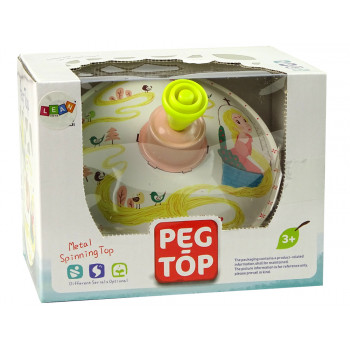 Bączek Do Kręcenia Zabawka Roszpunka Żółty Metalowy