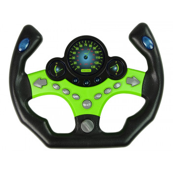 Zestaw Kierowcy Kierownica Kluczyki Dźwięk Światła Zielony