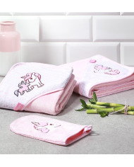 Myjka do kąpieli bambusowa różowa BabyOno