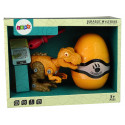 Zestaw Dinozaur Tyranozaur Rex z Jajkiem DIY Śrubokręt Pomarańczowy