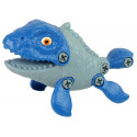 Zestaw Dinozaur Mosasaur z Jajkiem DIY Śrubokręt Niebieski