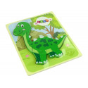 Drewniane Puzzle Dinozaur Isanosaurus Zielony
