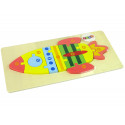 Zestaw Drewnianych Puzzli Rakieta Liczby