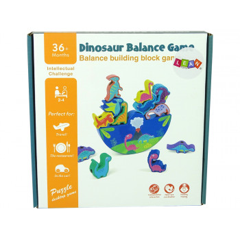 Drewniana Gra Dinosaur Balance Game Dinozaury Zręcznościowa