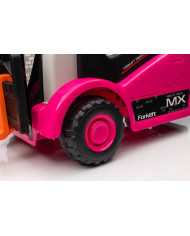 Wózek Widłowy Na Akumulator XMX638 Różowy