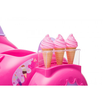 Skuter Lodziarnia Trójkołowy JT5258 Różowy