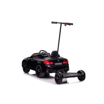 Auto Na Akumulator BMW M5 Z Platformą Dla Rodzica Czarne Lakierowane