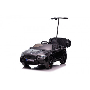 Auto Na Akumulator BMW M5 Z Platformą Dla Rodzica Czarne Lakierowane